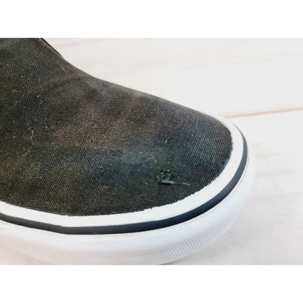 Vans 751505 Classic Slip-on Black True White Womens sz 8.5 Shoes Mens 7 Shoes